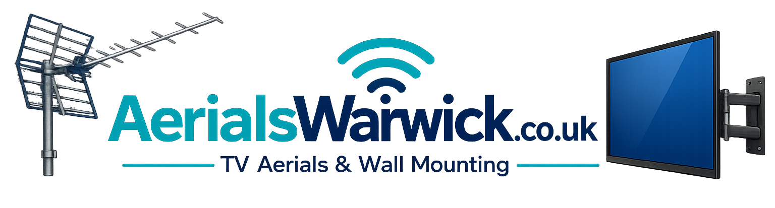 Aerials Warwick TV aerials and wall mounting logo